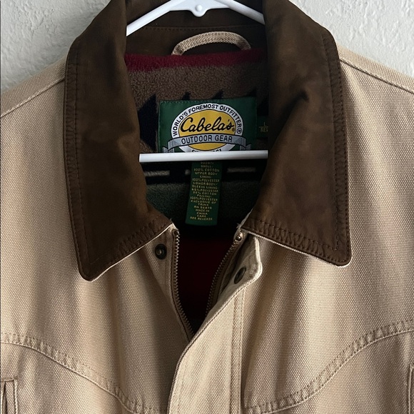 NWOT Cabela's Khaki Men's Military Field / Canvas / Chore Jacket  in Size L - Picture 3 of 15